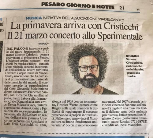 Simone Cristicchi - Pesaro Giorno e Notte