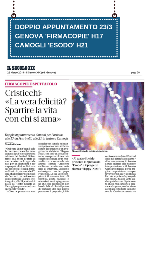 Simone Cristicchi - Storia Camogli
